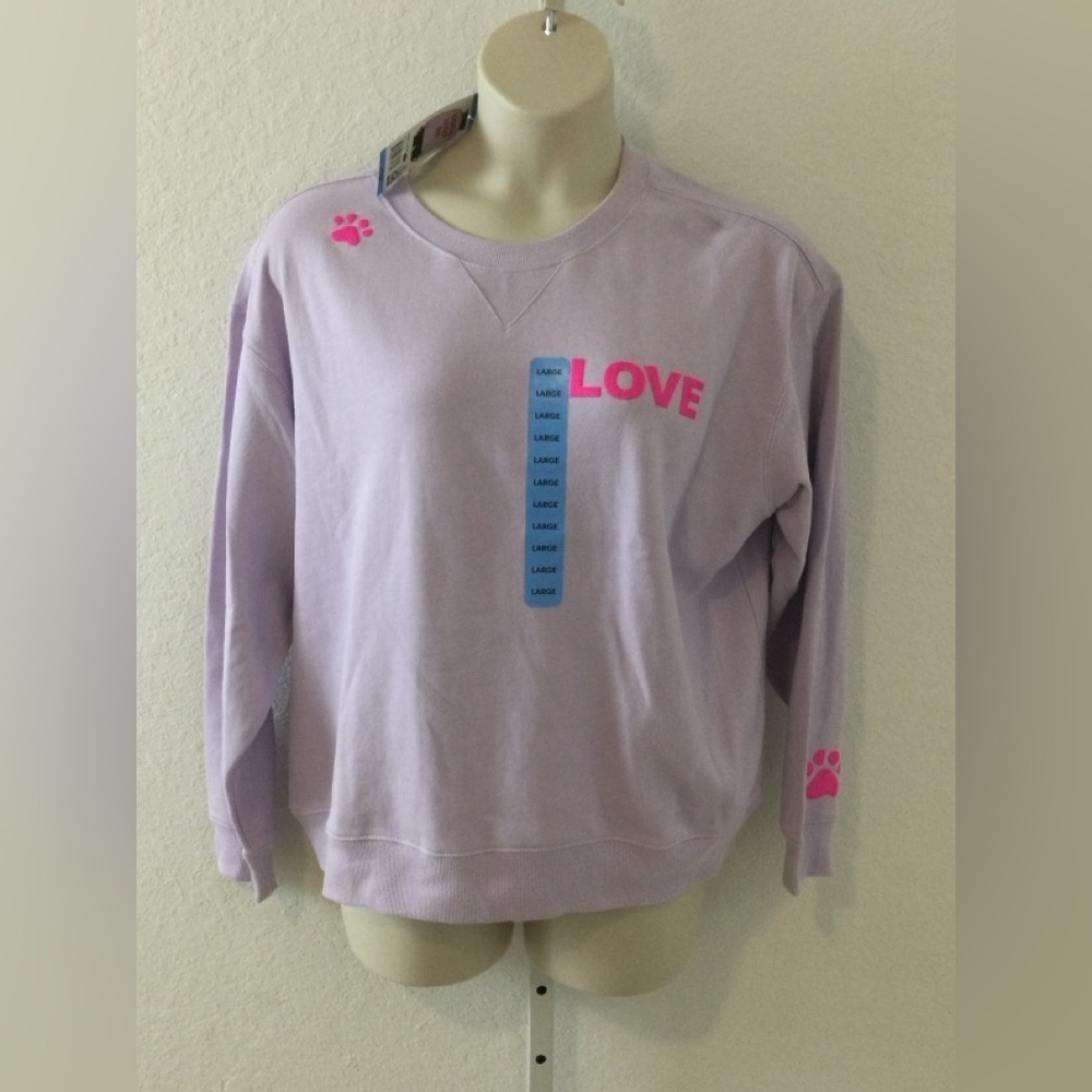 Wild Fox graphic crewneck Dogs Love Me sweatshirt Woman’s size Large